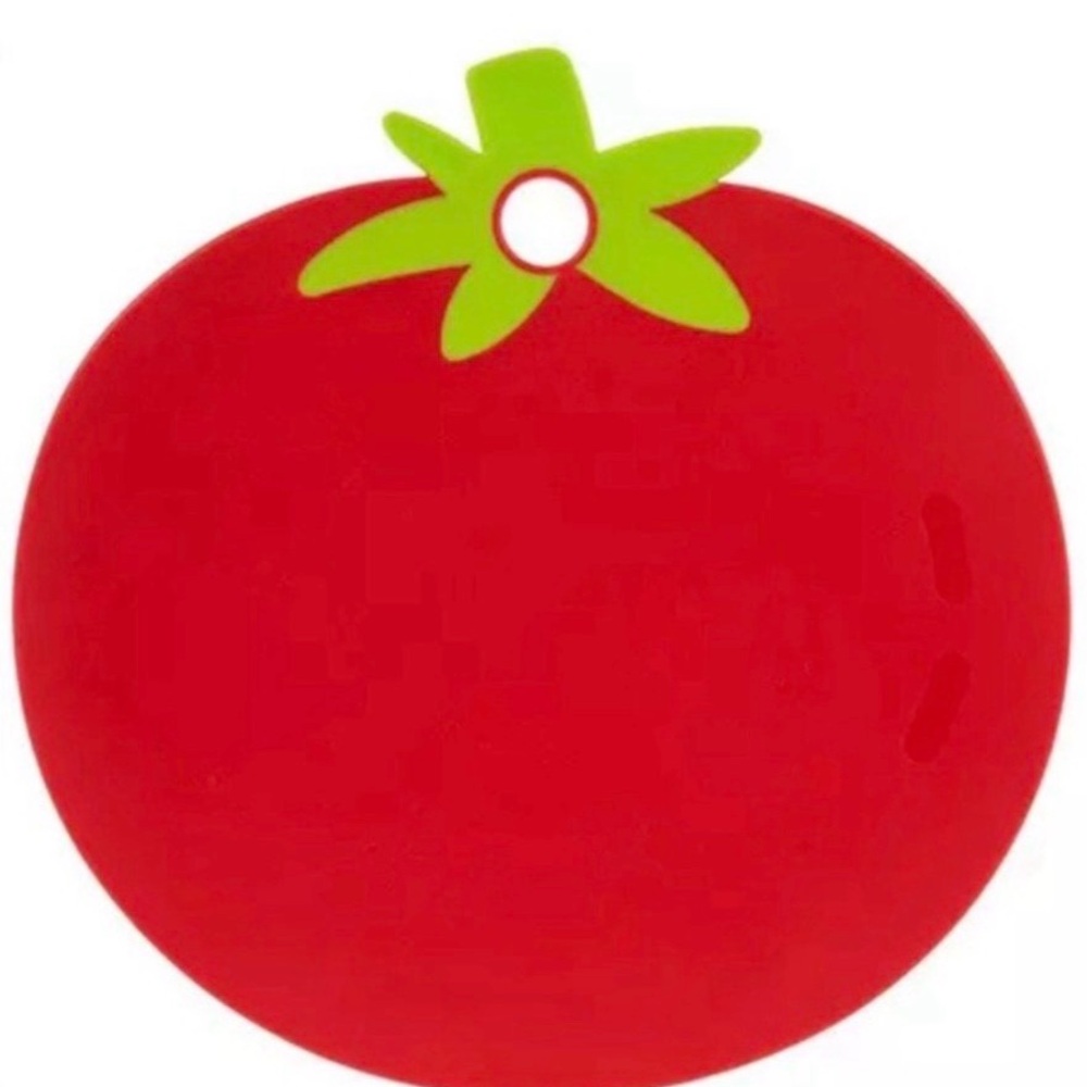 Red Tomato-Shaped Cutting Board - New
